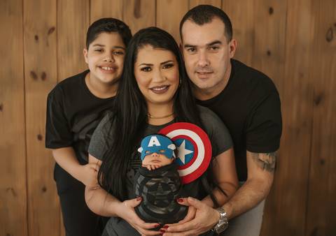 família capitão américa'