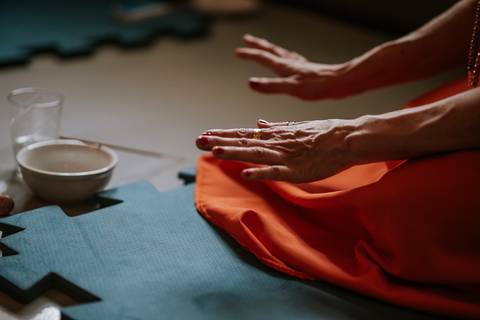 Momento de conexão com os elementos'