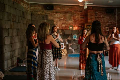 Começo da dança ritualística em Bento Gonçalves'