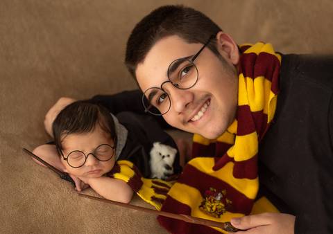 Ensaio em família do Harry Potter'