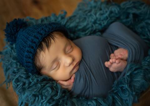 Pose Newborn barriga pra cima'