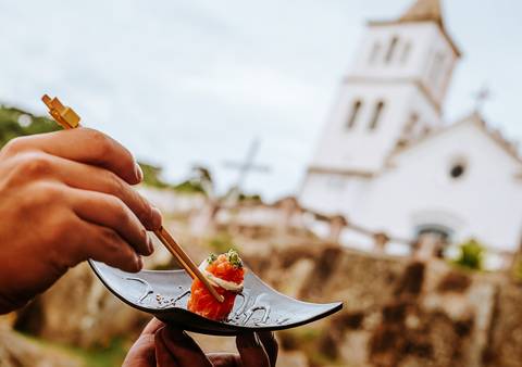 Sushi na igreja de Bento Gonçalves'
