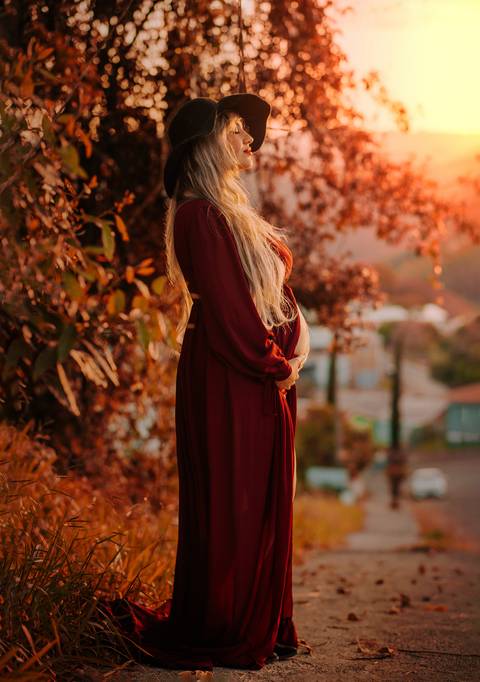 ensaio gestante no vale dos vinhedos'