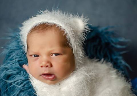 olhar penetrante de bebê'