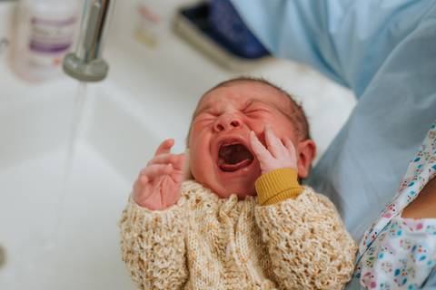 primeira higiene do bebê'