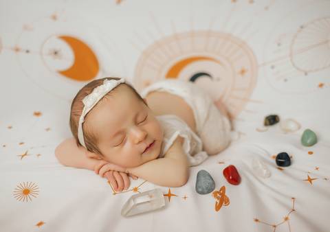 ensaio newborn místico'