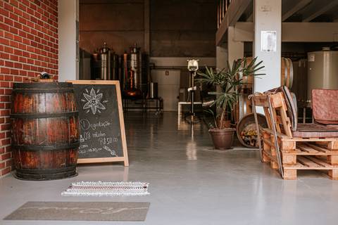 Hall de entrada de uma das vinícolas mais conceituadas de Bento Gonçalves no Vale dos Vinhedos retratada pela aline fontes'