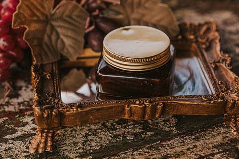 esfoliante semente de uvas - fotografia por aline fontes fotografia e marketing bento gonçalves, rio grande do sul - fotografia de produto'