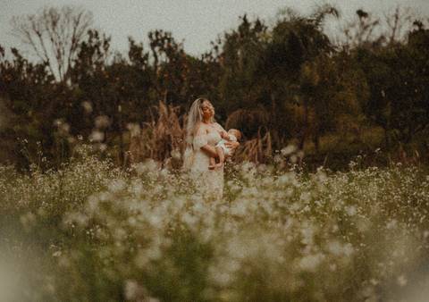 ensaio fotográfico no campo'