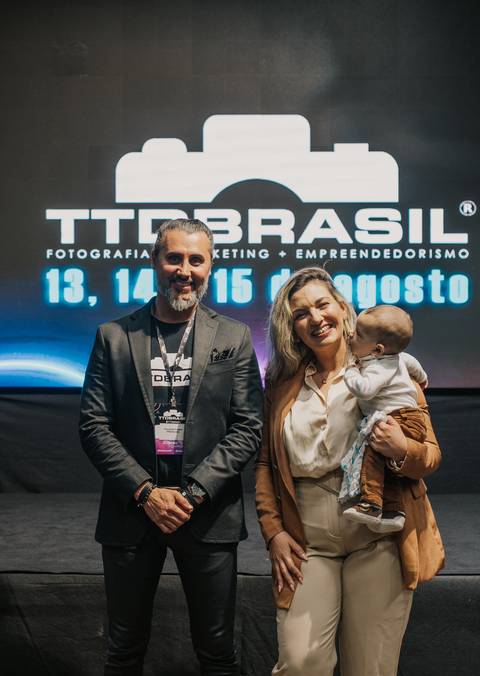 Aline Fontes pós palestra com mentor Freitas no TTD Brasil'