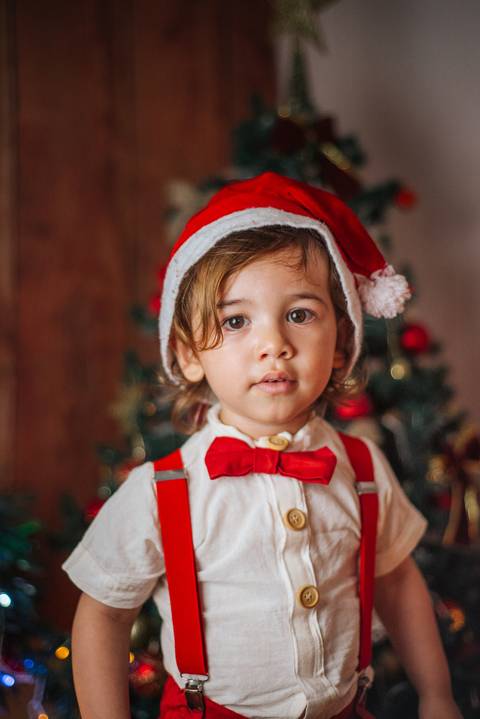 Fotografia de gestante temática de Natal em Bonito MS.'