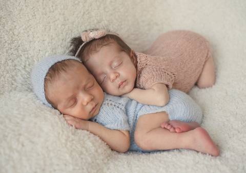 Newborn Gêmeos - pose'
