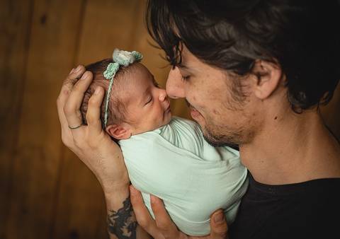 Ensaio Newborn Cecília - Papai'