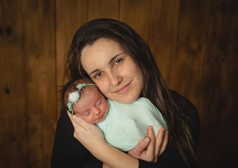Ensaio Newborn Cecília - Mamãe'