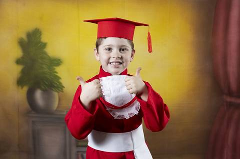 ensaio com becas da educação infantil'