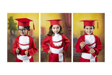 ensaio com becas da educação infantil'