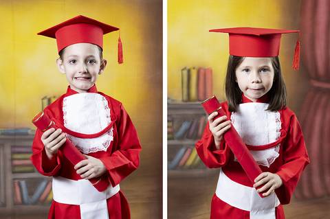 ensaio com becas da educação infantil'