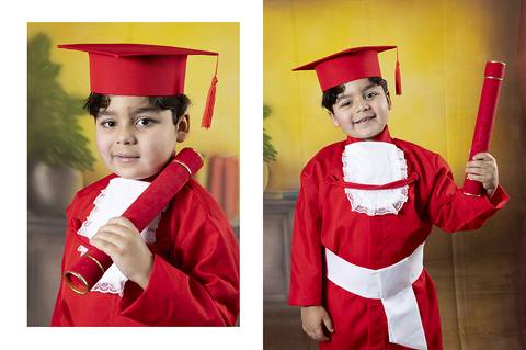 ensaio com becas da educação infantil'