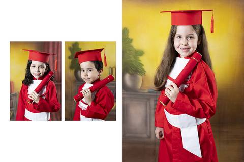 ensaio com becas da educação infantil'