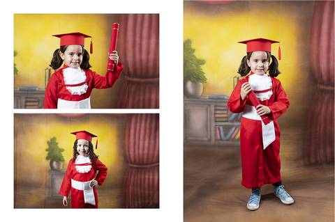 ensaio com becas da educação infantil'
