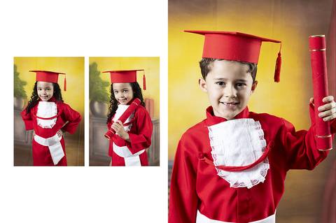 ensaio com becas da educação infantil'