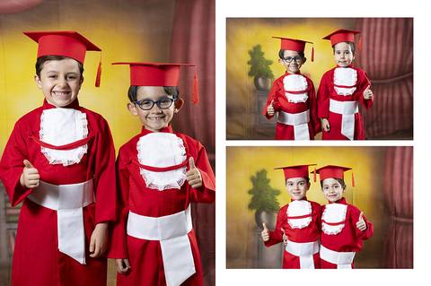 ensaio com becas da educação infantil'