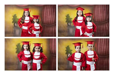 ensaio com becas da educação infantil'