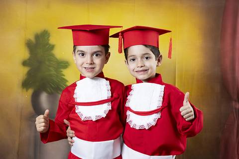 ensaio com becas da educação infantil'