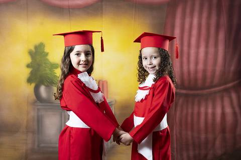 ensaio com becas da educação infantil'