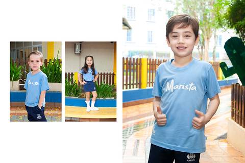 ensaio da educação infantil com amigos'