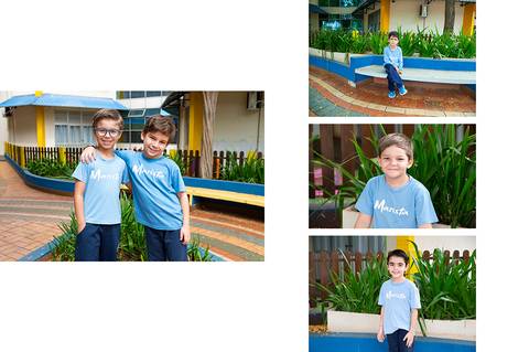 ensaio da educação infantil com amigos'