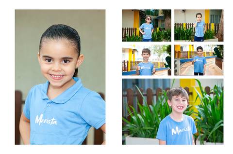 ensaio da educação infantil com amigos'