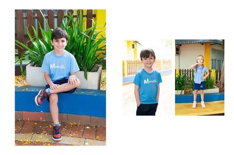 ensaio da educação infantil com amigos'