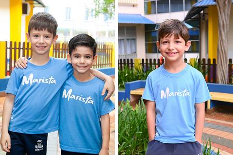 ensaio da educação infantil com amigos'