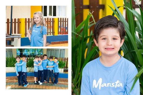 ensaio da educação infantil com amigos'