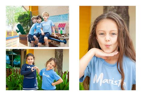ensaio da educação infantil com amigos'