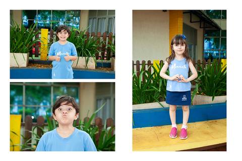 ensaio da educação infantil com amigos'