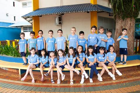 ensaio da educação infantil com amigos'