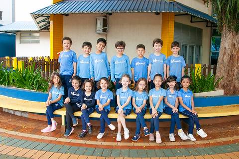 ensaio da educação infantil com amigos'