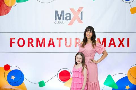 formatura da educação infantil do Colégio Maxi'