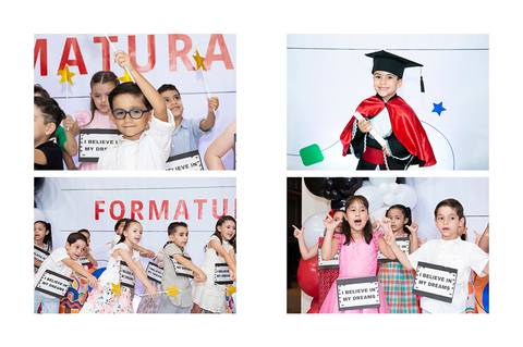 formatura da educação infantil do Colégio Maxi'