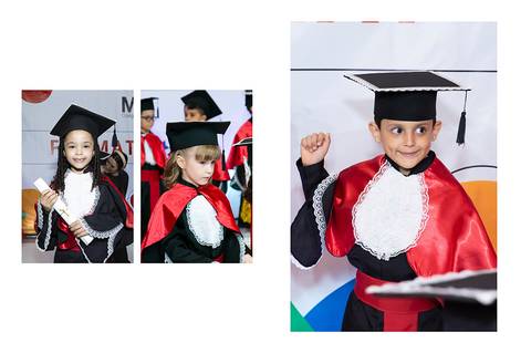 formatura da educação infantil do Colégio Maxi'