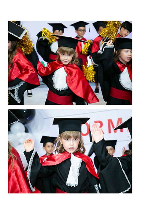 formatura da educação infantil do Colégio Maxi'