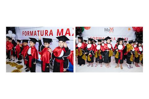 formatura da educação infantil do Colégio Maxi'