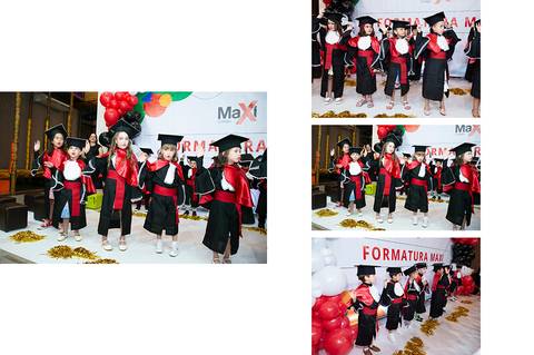 formatura da educação infantil do Colégio Maxi'