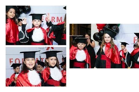 formatura da educação infantil do Colégio Maxi'
