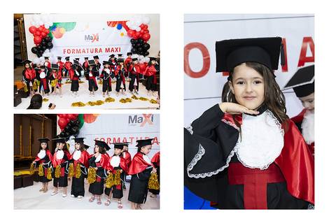 formatura da educação infantil do Colégio Maxi'