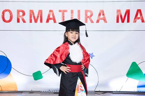 formatura da educação infantil do Colégio Maxi'