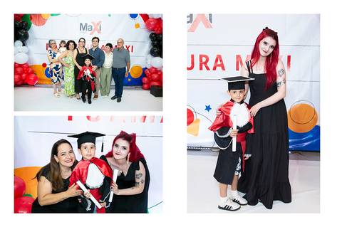 formatura da educação infantil do Colégio Maxi'