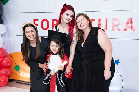 formatura da educação infantil do Colégio Maxi'